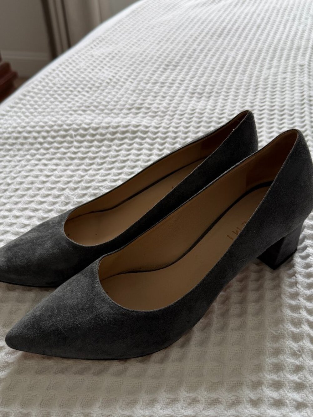 M Gemi The Lustro Suede Block Heel